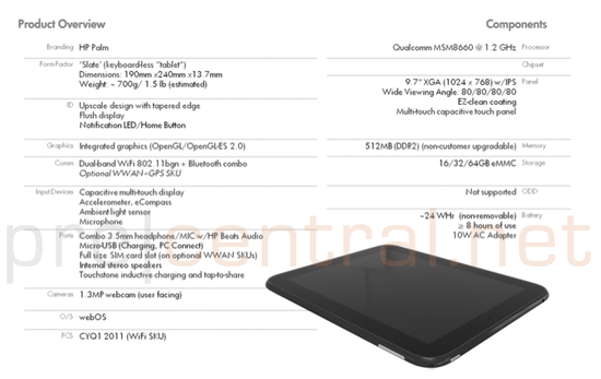 hp touchpad specs. Ladies and gentlemen, we give you… the HP TouchPad.