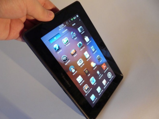 Blackberry Playbook Review Promising 7 Inch Device Hooked To Blackberry Handset Video