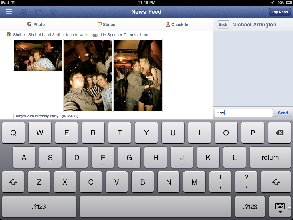 Facebook Ipad App Details Found Inside The New Fb Iphone App Screenshots Here Tablet News