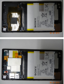 Xperia-Z-Ultra-SGP412-Wi-Fi-opened-from-Back-and-dismantled