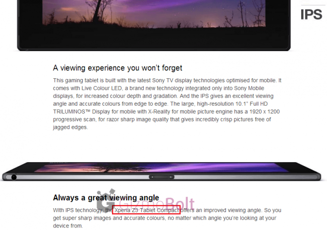 Sony-mentions-Xperia-Z3-Tablet-Compact