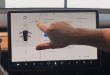 Tesla Model 3 Touchscreen Control Panel Detailed on Video
