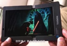 Foldable AMOLED Screen Prototype Shown in Action (Video)