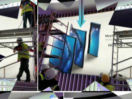 Huawei Mate X Foldable Phone Leaks in MWC 2019 Wall Poster, Looks Impressive