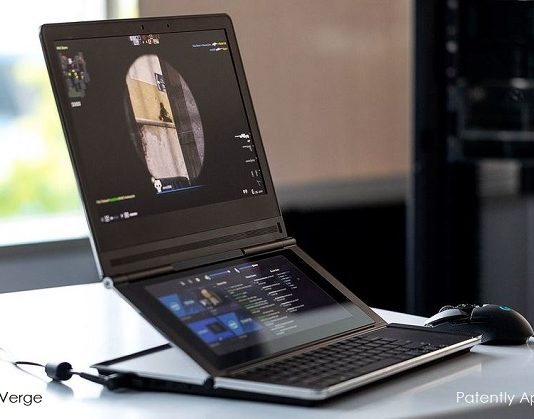 Hinge System From the Intel Honeycomb Glacier Dual Display Notebook Unveiled in Patent Filing