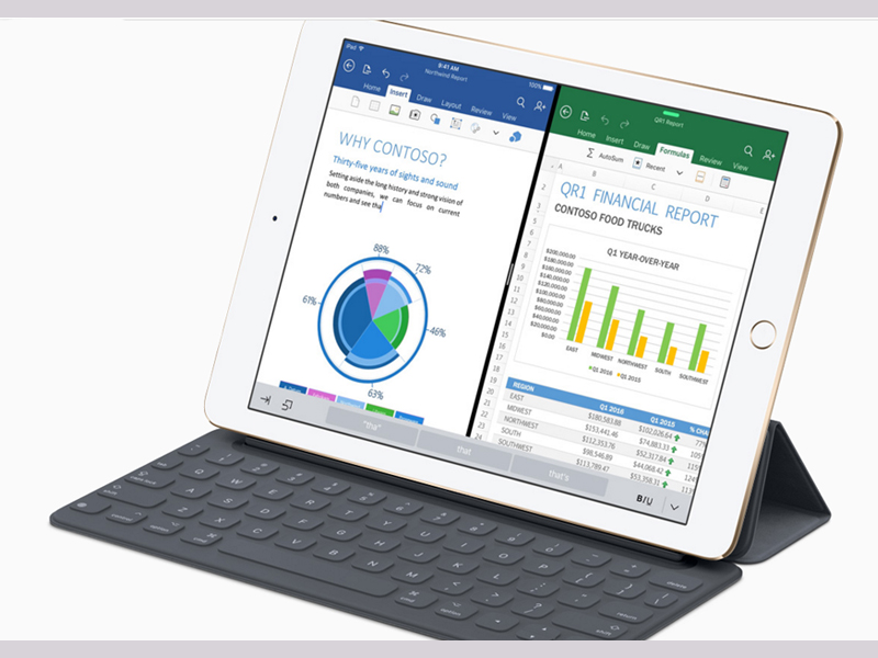 how to use microsoft office on ipad pro