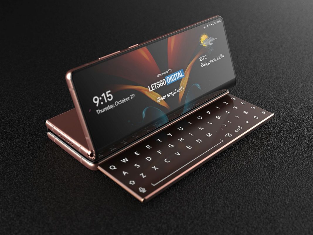 Samsung Galaxy Z Fold 3 Gets An Extra Hinge and Sliding QWERTY Keyboard
