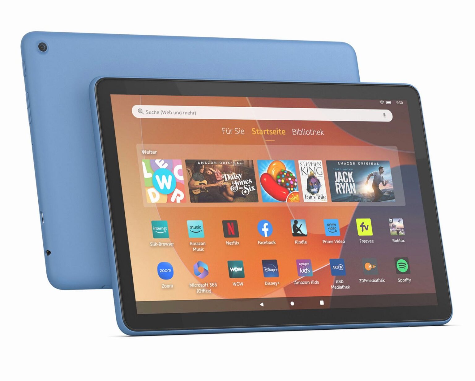 thumbnail image 2 of Amazon Fire HD 10 Tablet (2023 Release) – 10.1" 32GB, 3GB RAM, Octa-Core, Wi-Fi – Blue/Lilac/Purple (New Sealed) 2 of 6