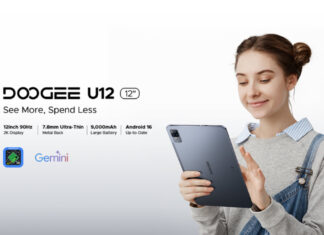 DOOGEE U12 Tablet Launches Globally with Sleek Design, Big Battery, and Smart AI Assistant