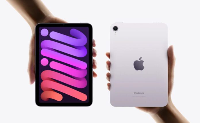 Apple iPad mini tablet shown from the front
