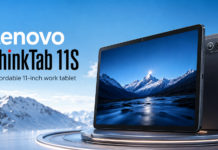 Lenovo ThinkTab 11S tablet in a promotional product image