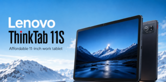 Lenovo ThinkTab 11S tablet in a promotional product image