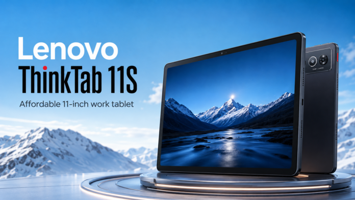 Lenovo ThinkTab 11S tablet in a promotional product image