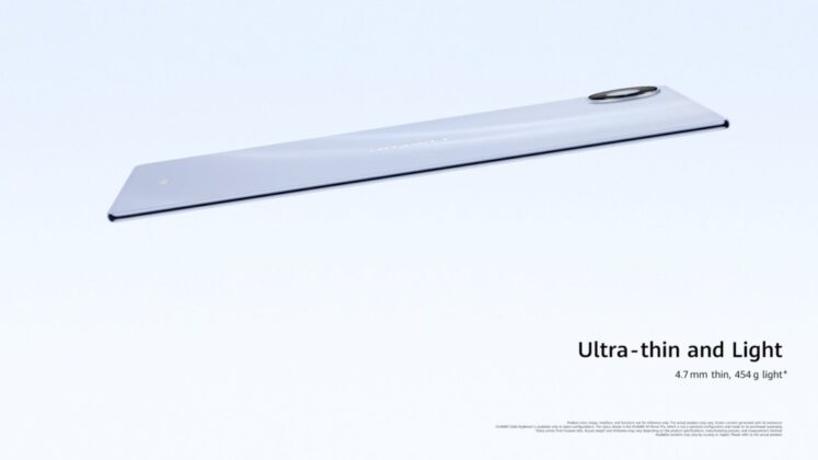Huawei MatePad Pro 12 shown in blue in promotional material