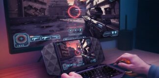 Acer Project DualPlay Mini gaming handheld concept.