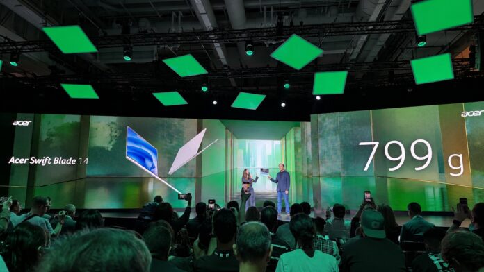 Acer products displayed at the next@acer 2026 event