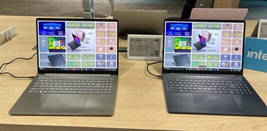 Acer Swift Air laptop shown at IFA 2026