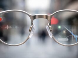 Smart glasses used as illustration for Apple’s reported wearable plans and competing products from Meta and Samsung.