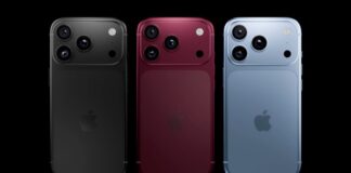 Alleged iPhone 18 Pro SIM trays shown in Silver, Dark Cherry, and Sky Blue.