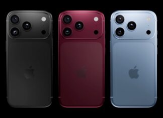 Alleged iPhone 18 Pro SIM trays shown in Silver, Dark Cherry, and Sky Blue.