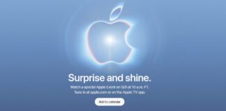 Apple event promotional image