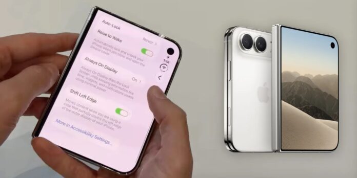 iPhone Duo’s Shift Left Edge Setting Makes Room for Cases on the Cover Display