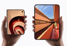 Apple iPhone Duo foldable smartphone shown open