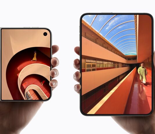 Apple iPhone Duo Brings a 7.6-Inch Foldable Canvas and Split View to iOS Apple iPhone Duo foldable smartphone shown open