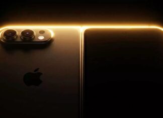 Reported Apple iPhone Ultra foldable smartphone shown open and folded.