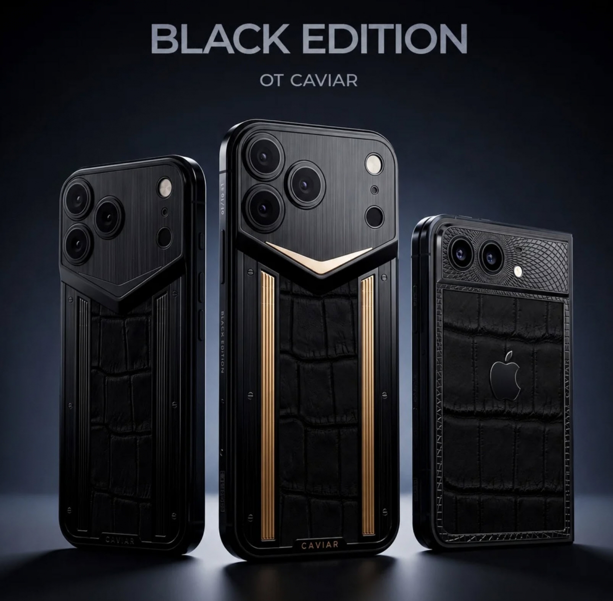 Dark-finished Caviar smartphone from the Black Edition collection