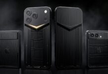 Caviar Black Edition customized smartphones in dark luxury finishes