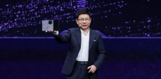 Huawei HarmonyOS 7 promotional graphic featuring the Celia AI assistant