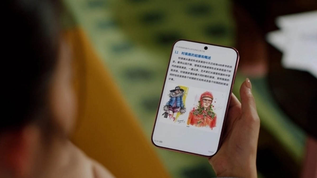 Huawei promotional image for the Pura X View and its pitch to iPhone users