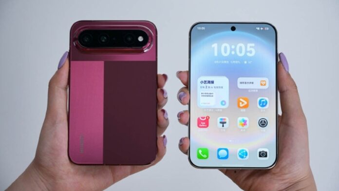 Huawei Pura X View smartphone shown with its unusually wide display
