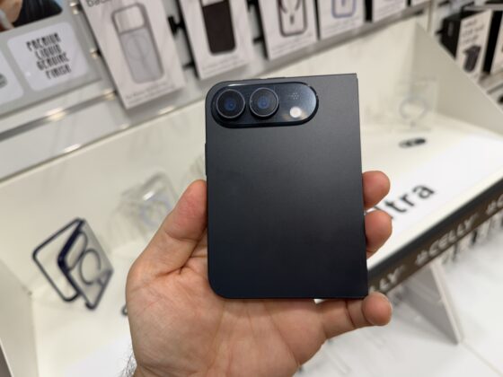 Celly foldable iPhone mockup shown closed