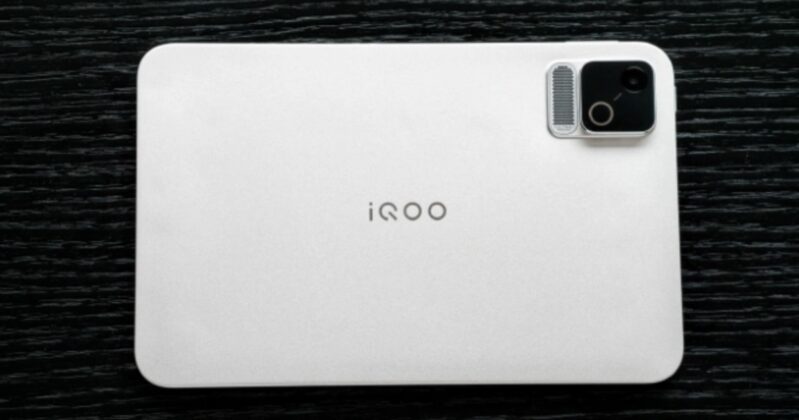iQOO Pad Ultra gaming tablet shown in a real-world photo ahead of launch