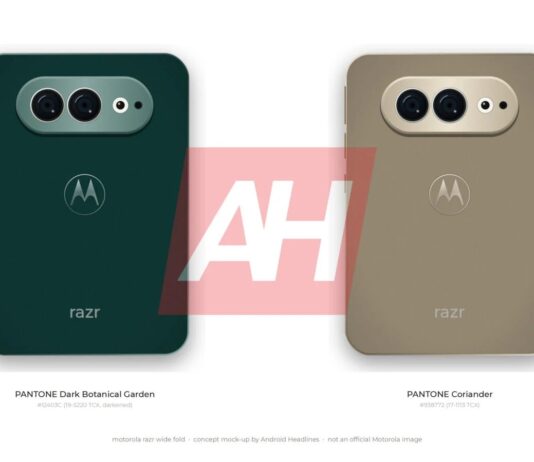 Image accompanying a report about Motorola’s rumored wide-format Razr foldable