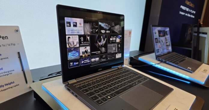 MSI Prestige 14 Flip AI+ 14-inch OLED convertible laptop
