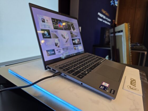 MSI Prestige 14 Flip AI+ with 14-inch OLED display