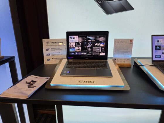 MSI Prestige 14 Flip AI+ with 360-degree hinge