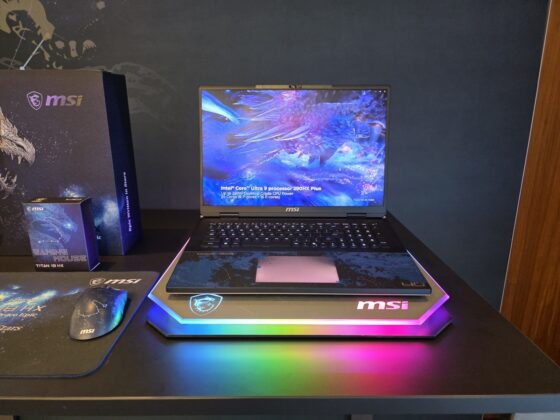 MSI Titan 18 HX Dragon Edition Draco Epic gaming laptop.