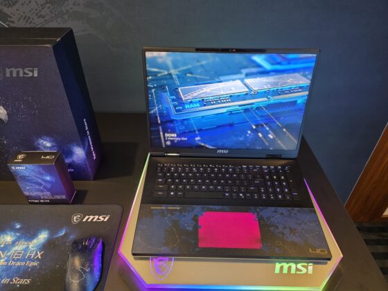 MSI Titan 18 HX Dragon Edition Draco Epic gaming laptop.
