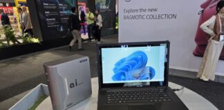 Oukitel RG14-P solar-powered rugged laptop
