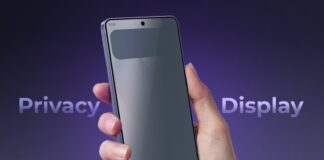 Samsung Galaxy smartphone showing a display-related feature