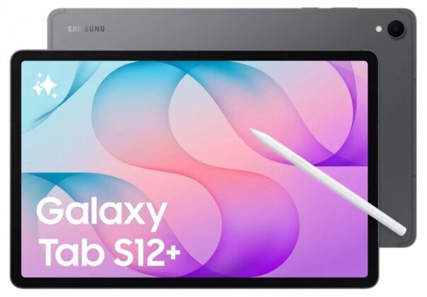 Leaked Galaxy Tab S12+ render showing the tablet&rsquo;s camera placement.
