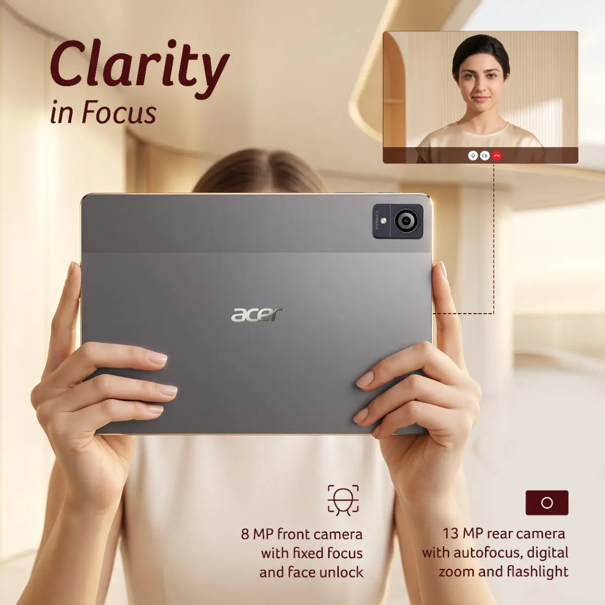Acer Iconia Tab 11 5G Android tablet with mobile calling support