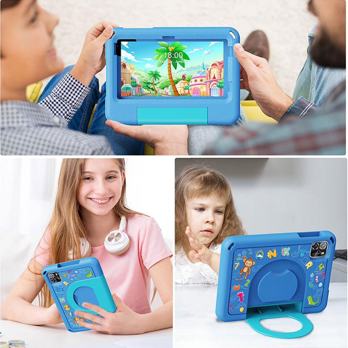 Amazon Kids Tablet 8 and Kids Tablet 11 with Android, Google Play access, and parental controls