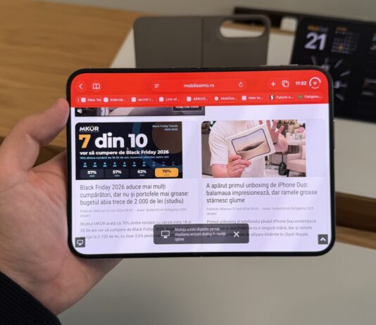 Promotional image of Apple’s iPhone Duo foldable smartphone.