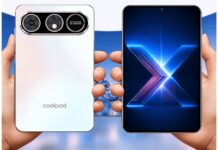 Coolpad Cool X Wide smartphone shown with its unusually broad display