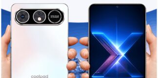 Coolpad Cool X Wide smartphone shown with its unusually broad display